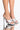 Front View Stiletto Mule Sandal In White