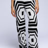 Front View Stop And Stare Geometric Print Knit Pant