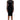 Front View Stop And Stare Velvet Detail Mesh Midi Dress