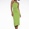 Front View Stop Staring Open Back Midi Dress