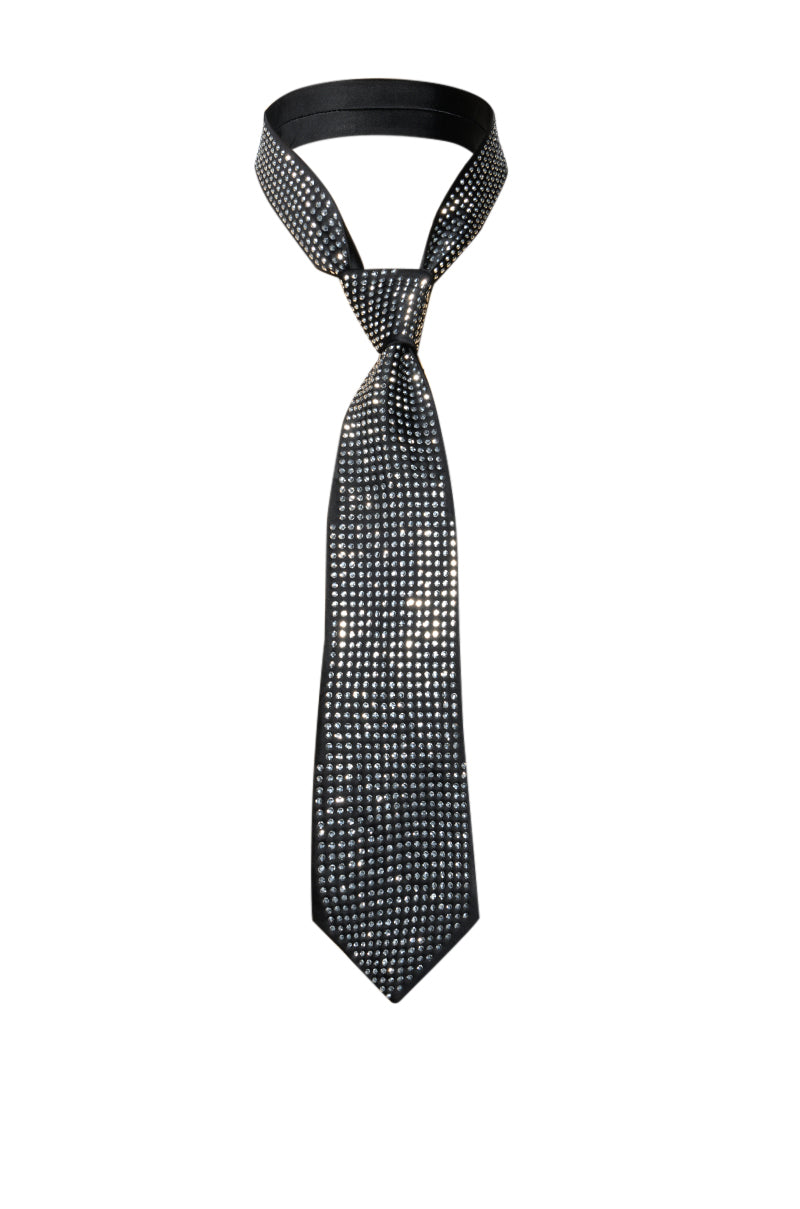 Side View Straight Off The Runway Bling Tie