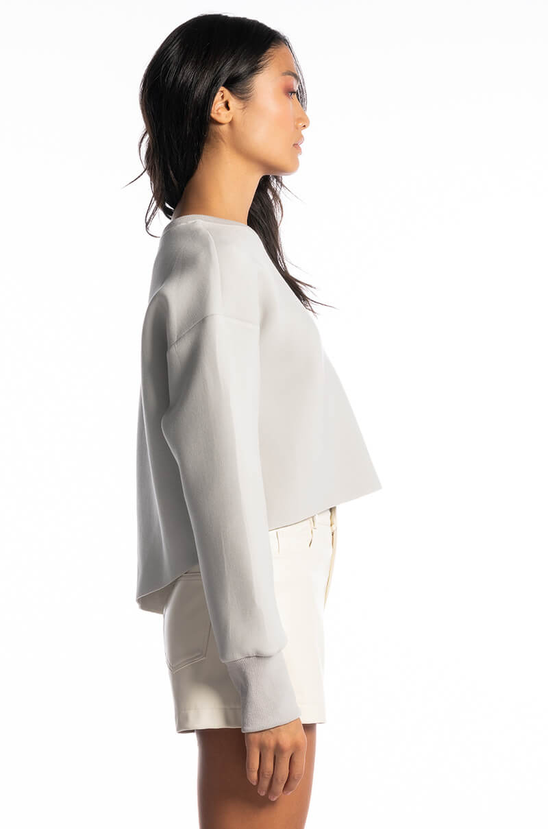 Extra View Straight To It Scuba Ruffle Detail Sweatshirt 14