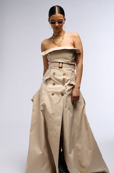 Strapless Trench Dresses