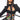 Front View Strappy Happy Patches Pu Corset