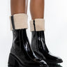 Front View Street Style Star Chunky Heel Boot