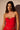 Front View Stretch Linen Red Corset