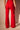 Back View Stretch Linen Red Trouser