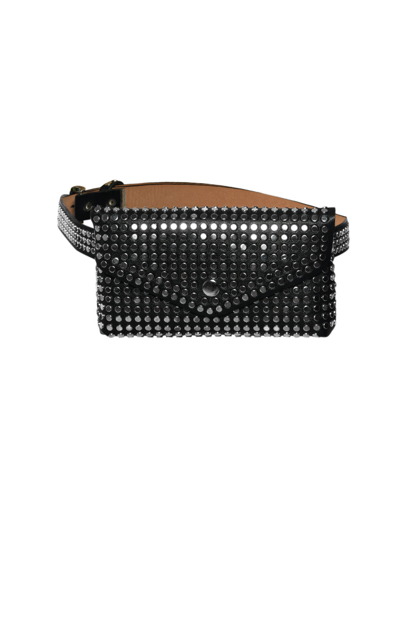 Side View Studded Fanny Pack Belt 5