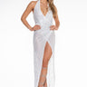 Front View Stunna Rhinestone Maxi Dress