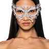 Front View Stunning Rhinestone Mask