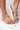 Front View Sugar And Spice Embellished Two Strap Flatform Sandals in Nude