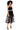 Front View Sugar Plum Dreams Ruffle Maxi Dress In Black