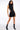 Back View Sultry Sleeveless Mock Neck Cutout Mini Dress