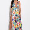 Front View Summertime Fine High Slit Maxi Dress