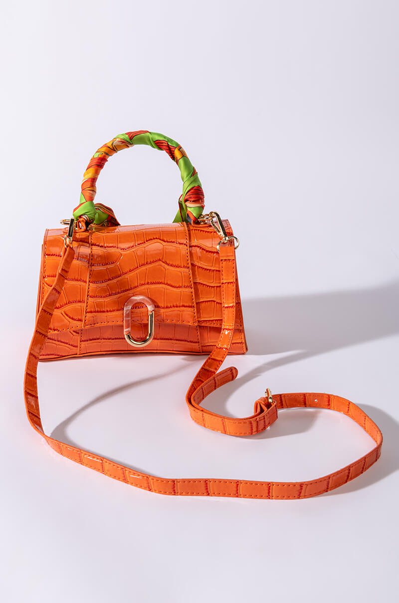 Back View Sundream Batwing Orange Scarf Purse