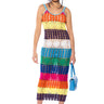 Front View Sunkissed Goddess Low Back Knit Maxi Dress