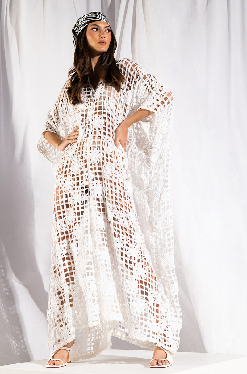 Extra View Sunny Skies Oversized Floral Grid Jumpsuit