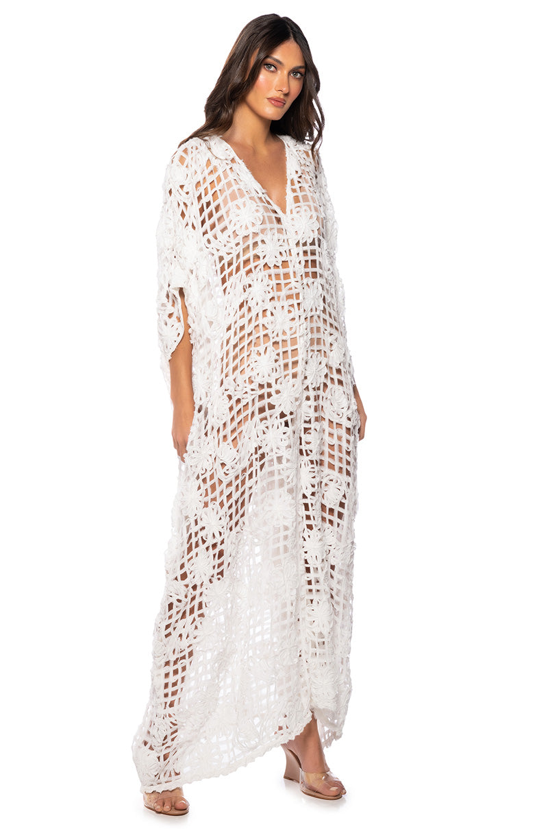 Side View Sunny Skies Oversized Floral Grid Jumpsuit