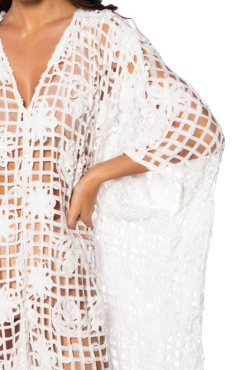 Extra View Sunny Skies Oversized Floral Grid Jumpsuit