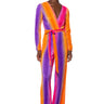 Front View Sunrise Dreams Long Sleeve Jumpsuit