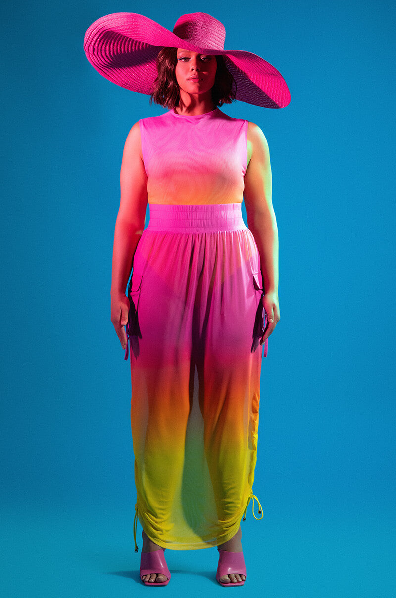 Extra View Sunrise Ombre Mesh Bodysuit