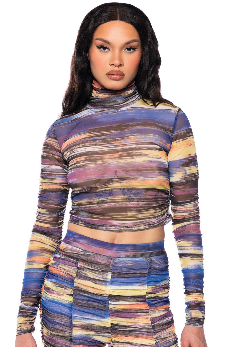 SUNSET DREAMING MESH TOP view 0