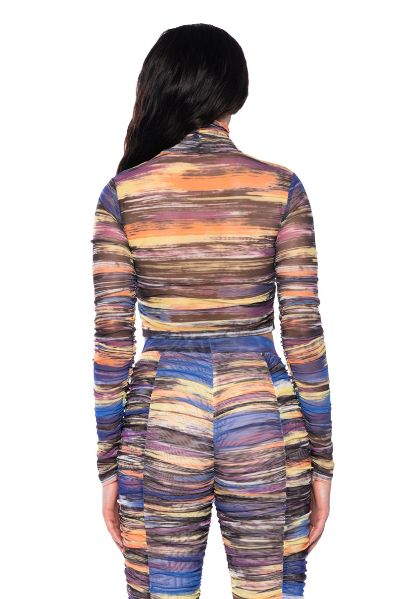 Full View Sunset Dreaming Mesh Top