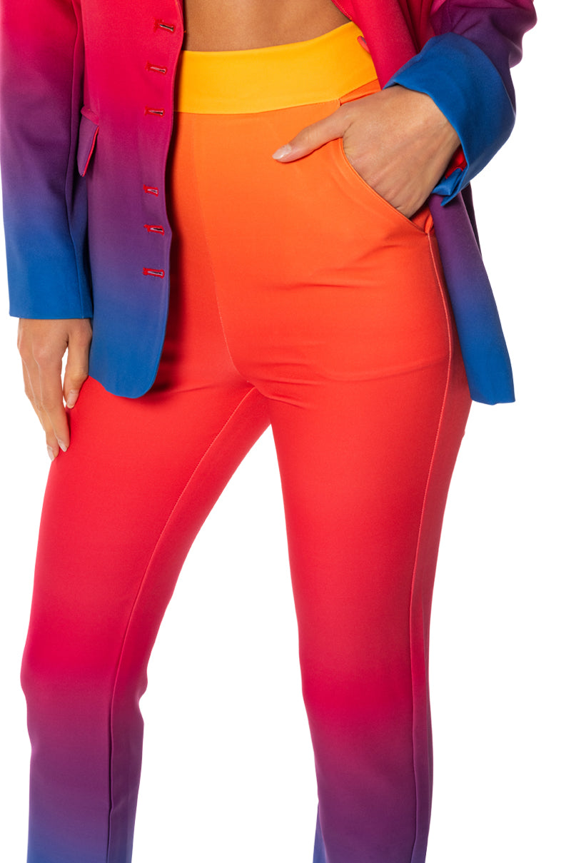 Extra View Sunset In Paradise Ombre Skinny Pants 6