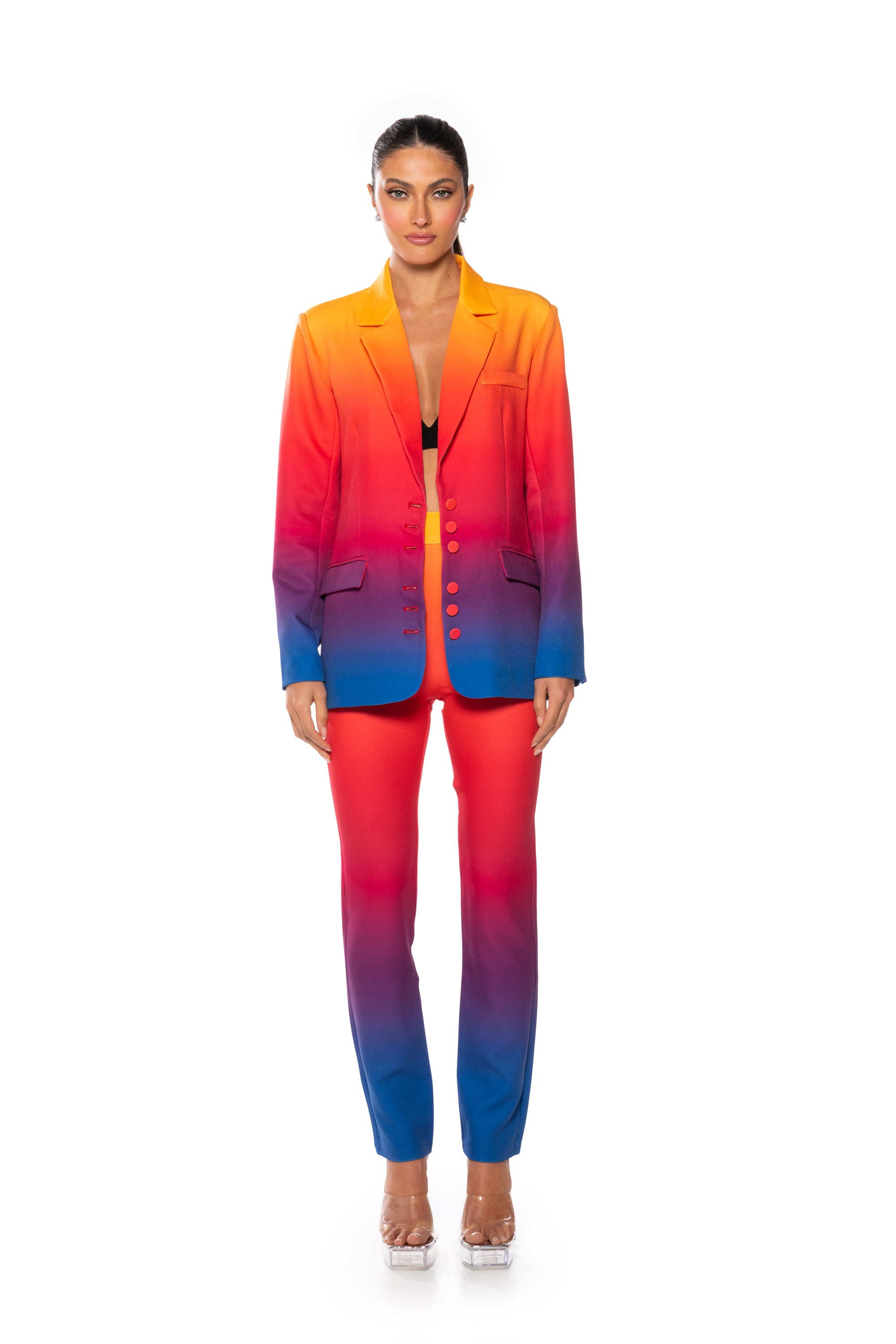Extra View Sunset In Paradise Ombre Skinny Pants 7