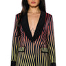 Front View Sunset Road Stripe Blazer