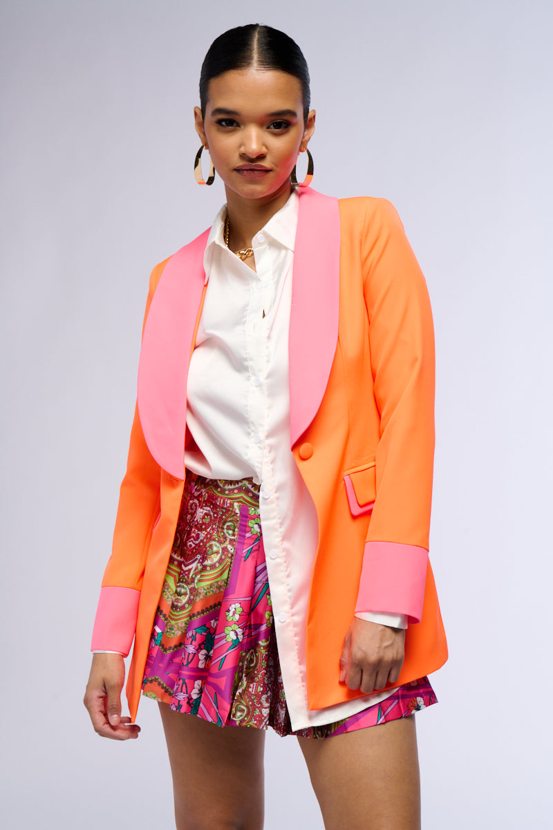 SUNSETS IN MIAMI NEON FITTED BLAZER view 0