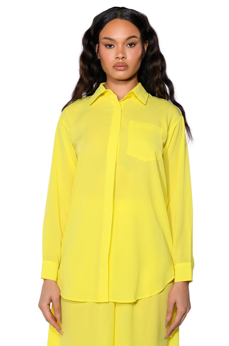 Side View Sunshine Baby Button Down Blouse