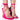 Front View Superlit Stiletto Sandal With Tie Up In Pink