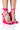 Front View Superlit Stiletto Sandal With Tie Up In Pink