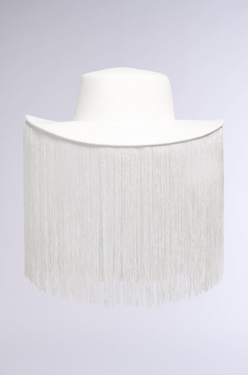 SUPERNOVA FRINGE BRIM HAT IN WHITE view 0
