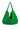 Back View Sutex Woven Oversized Tote In Green