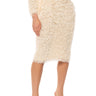 Front View Sweater Weather Fuzzy Maxi Skirt