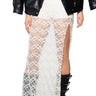 Front View Sweet As Ever Lace Slip Maxi Skirt