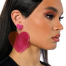 Front View Sweet Like Sugar Statement Drop Earrings