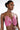 Front View Sweet Thang Sleeveless Embellished Crop Top In Pink