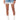 Front View Sweetheart Feather Detail Denim Mini Skirt