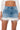 Side View Sweetheart Feather Detail Denim Mini Skirt