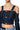 Extra View Sweetie Cold Shoulder Raw Denim Jacket