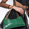 Front View Switch Croc Purse