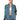 Front View Switch Up Oversized Satin Hybrid Denim Jacket
