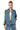 Front View Switch Up Oversized Satin Hybrid Denim Jacket