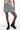 Front View Swoosh Plaid Pleated Skirt