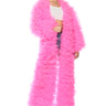 Front View Take A Bow Avant Garde Ruffle Trench In Pink