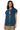 Front View Take A Walk Oversized Denim Vest