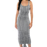 Front View Take Me Away Cinched Maxi Dress